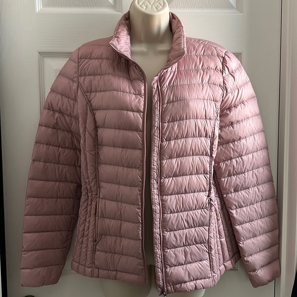 PINK THIN PUFF JACKET